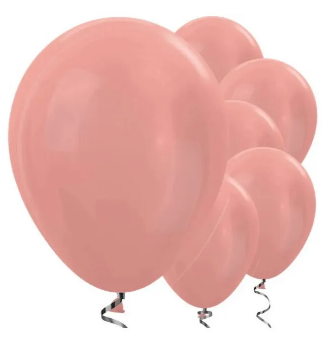 10 palloncini oro rosa Passion 28cm