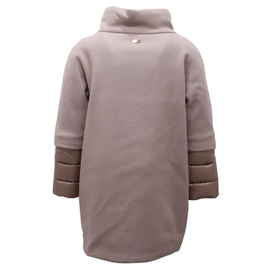 1304F cappotto bimba girl HERNO beige padded coat jacket kid