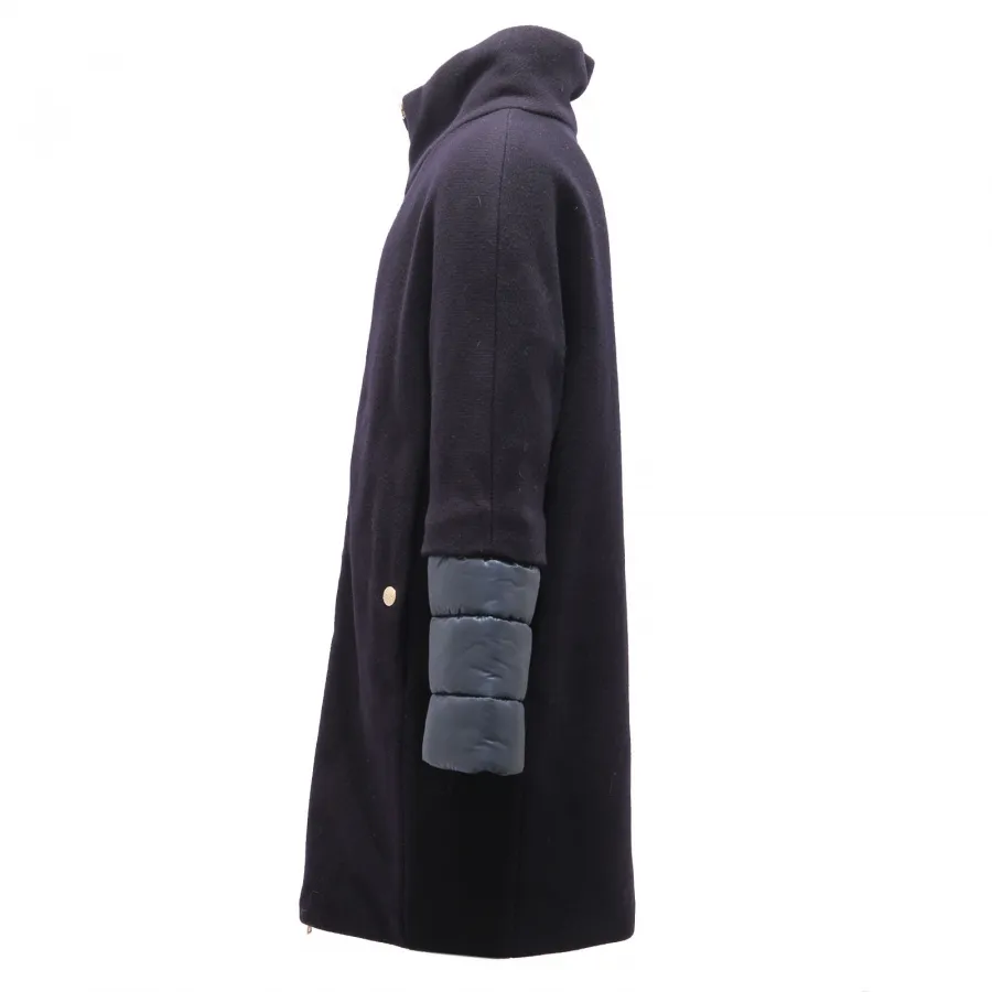 1325AF cappotto bimba girl HERNO blue padded coat jacket kid