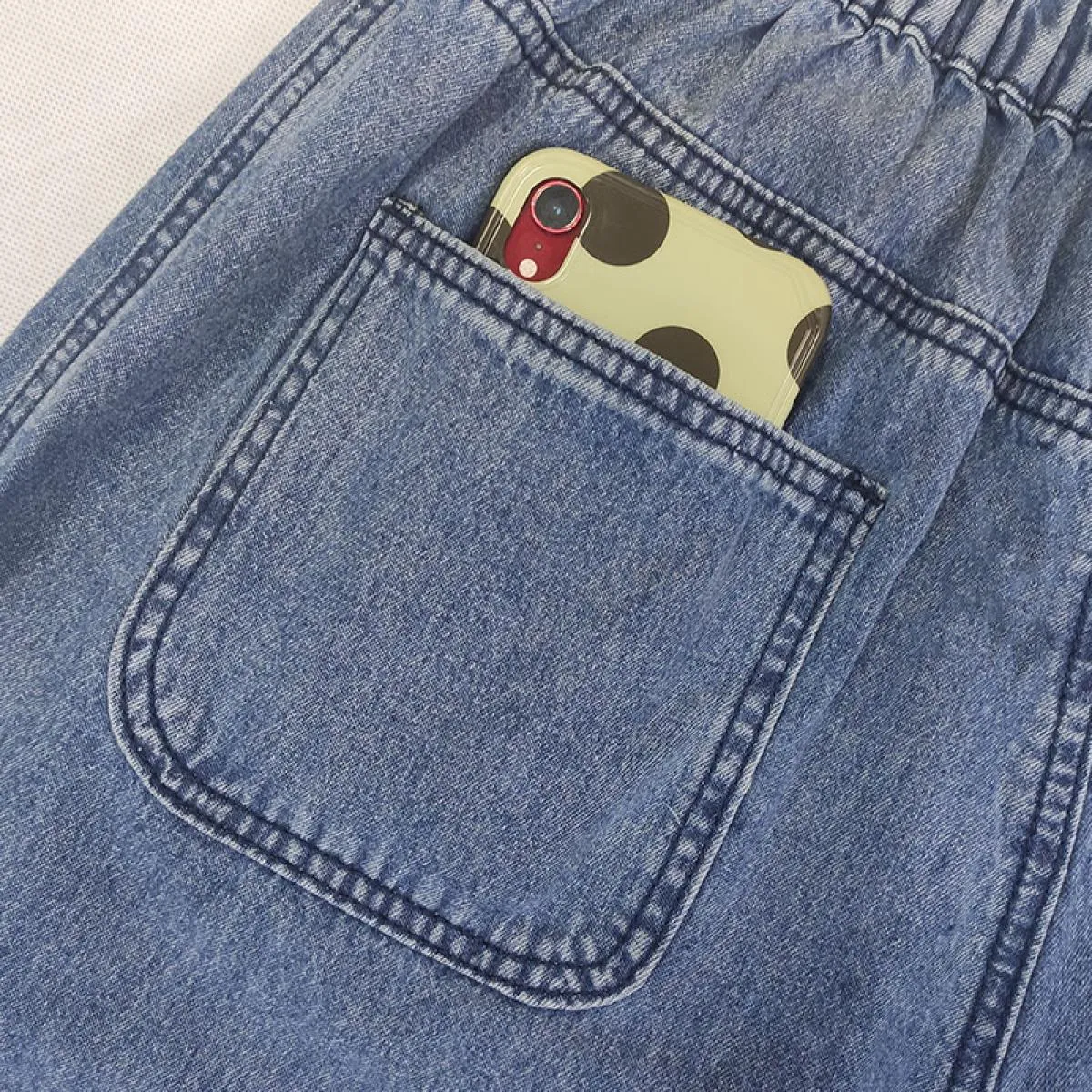 2023 nuovi jeans boyfriend a vita alta pantaloni estivi in ​​denim larghi tinta unita da donna pantaloni lunghi in denim Haren d