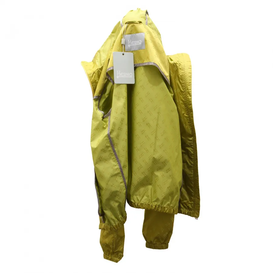 3737AE giubbotto bimba HERNO green  jacket kid