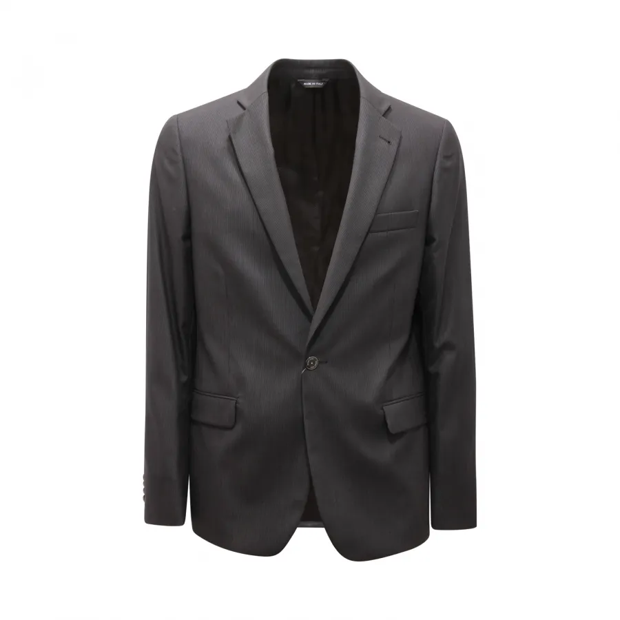 5328AV ABITO UOMO ROMEO GIGLI MAN WOOL SUIT BLACK