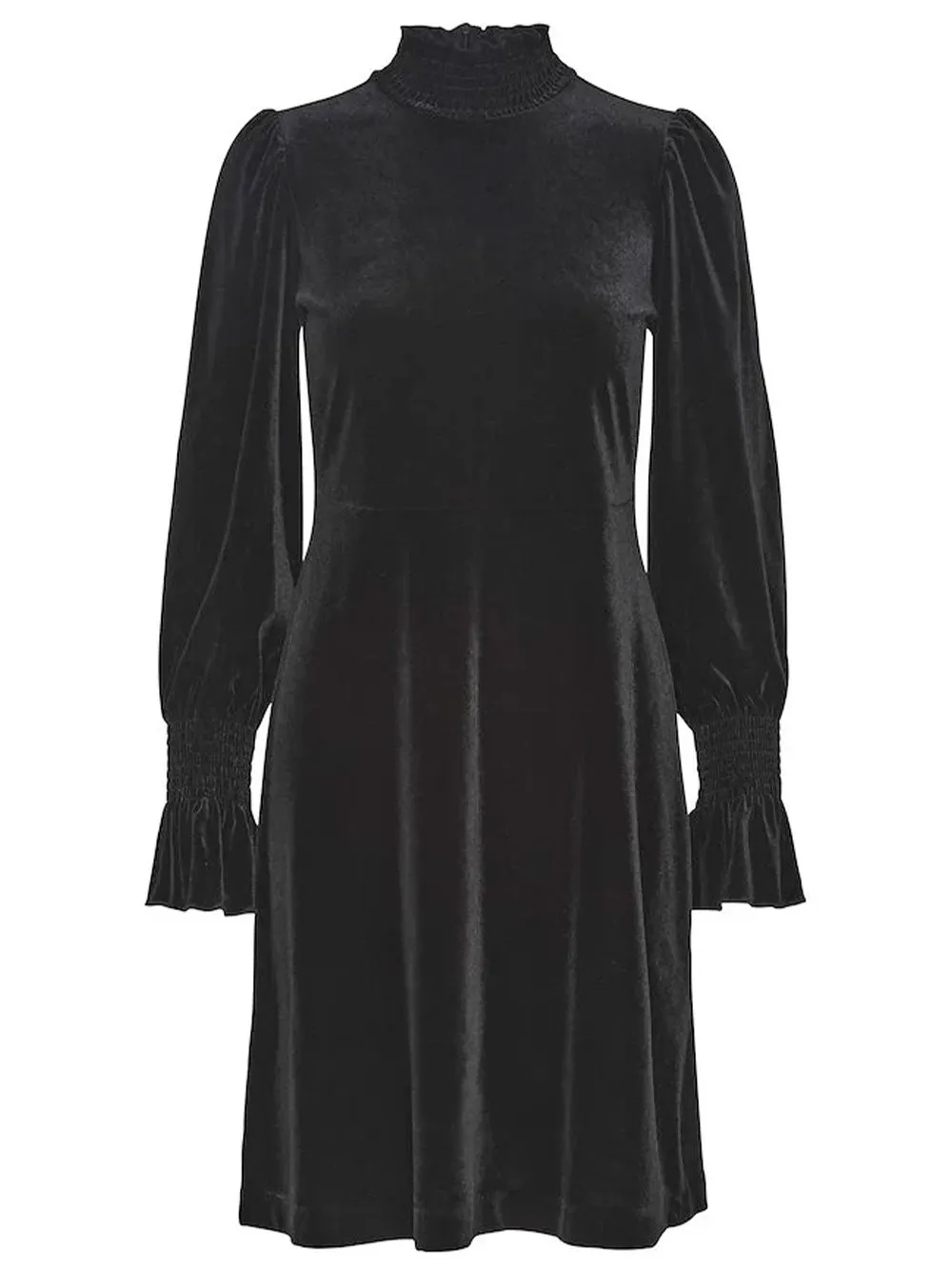 Abito in velluto nero donna