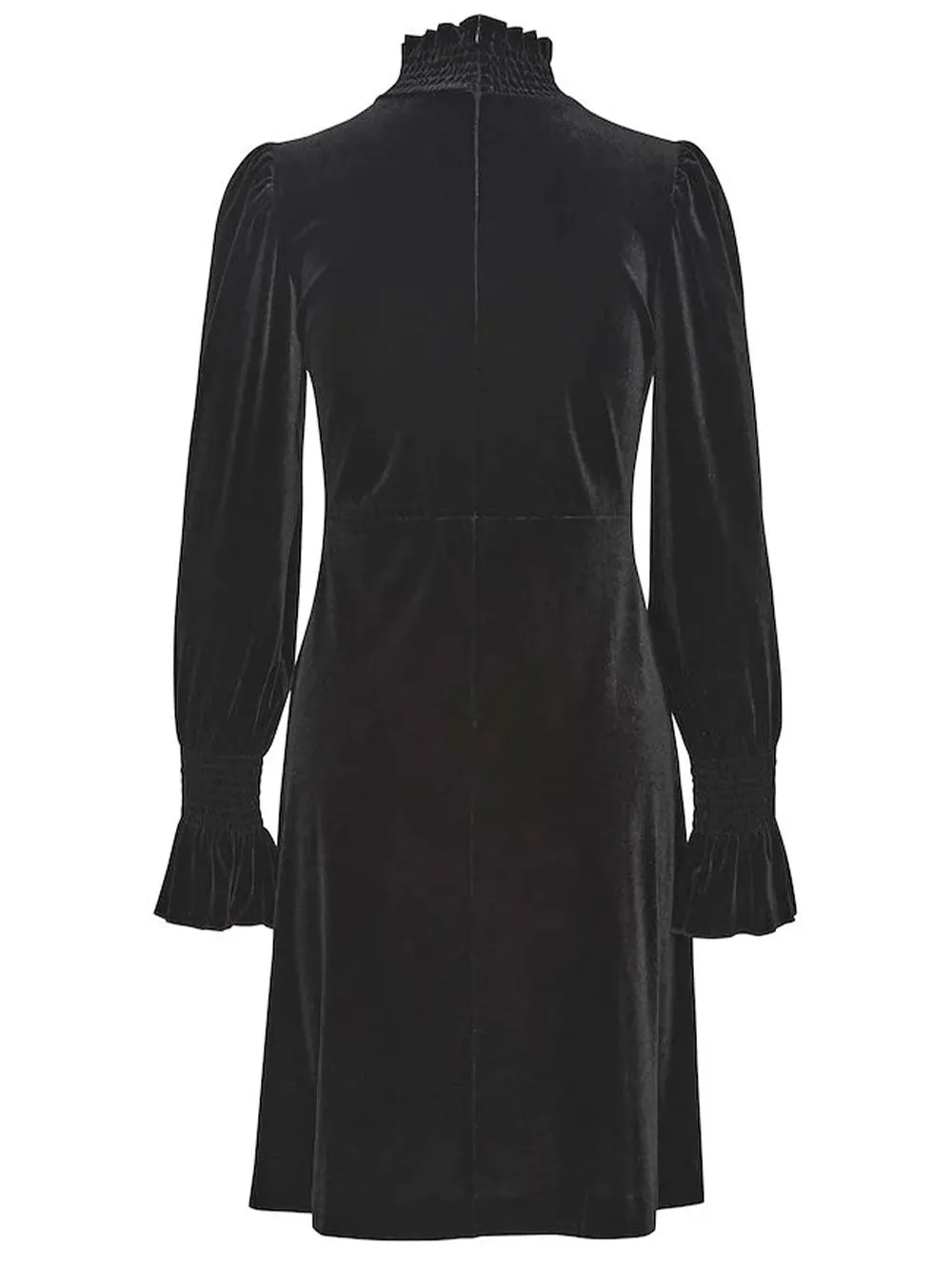 Abito in velluto nero donna