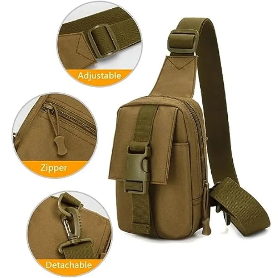 ACEXIER Borsa Tattica da Petto Militare Trekking Pack edc Borsa Sportiva Borsa a Tracolla Borsa a Tracolla Borsa da Assalto per 
