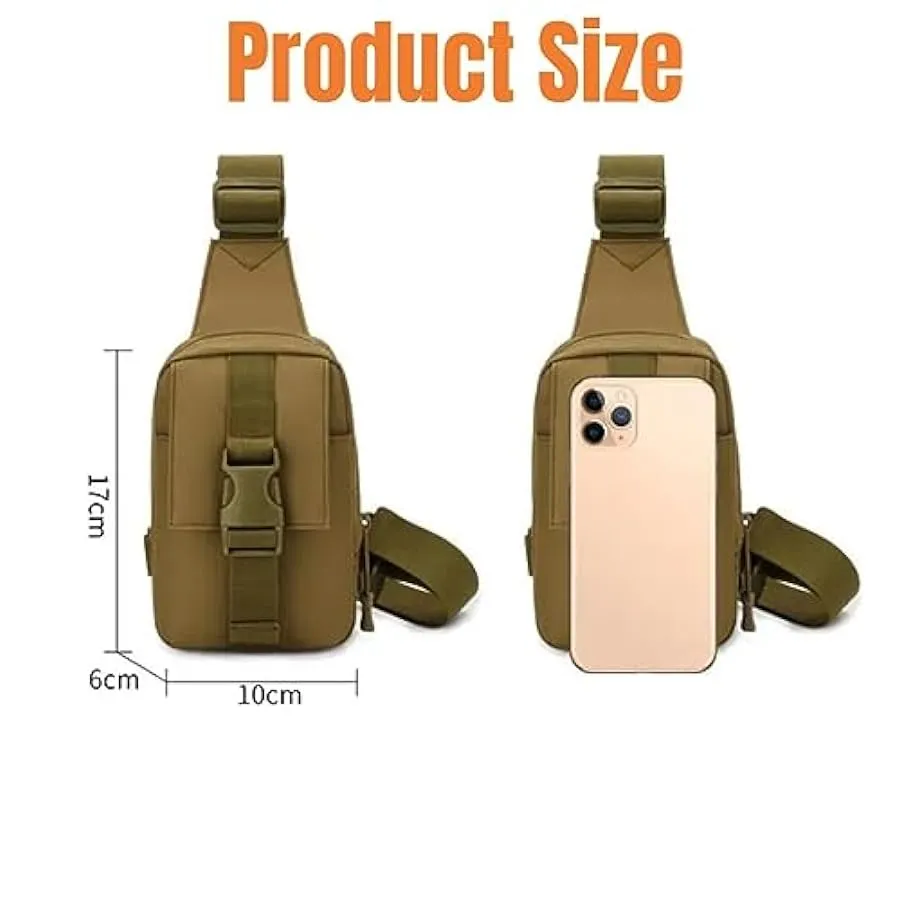 ACEXIER Borsa Tattica da Petto Militare Trekking Pack edc Borsa Sportiva Borsa a Tracolla Borsa a Tracolla Borsa da Assalto per 