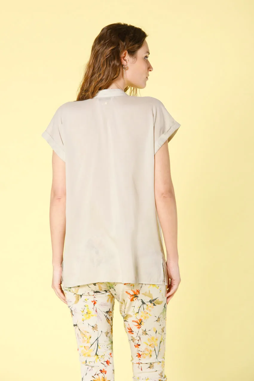 Adele MM chemise femme manches courtes en tencel