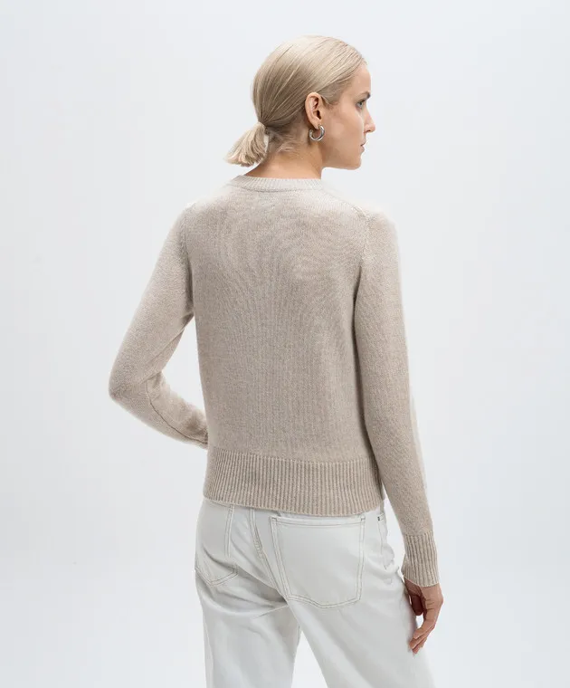 Allude Maglia in cashmere beige 24511213