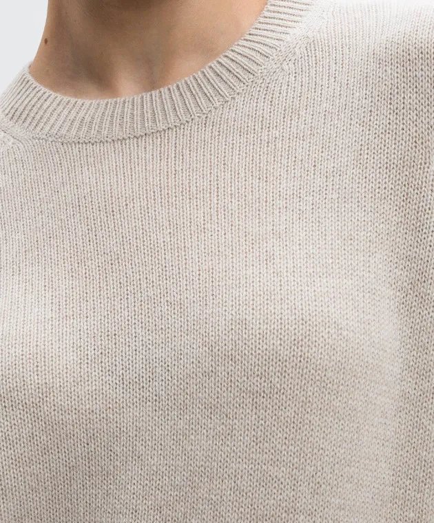 Allude Maglia in cashmere beige 24511213