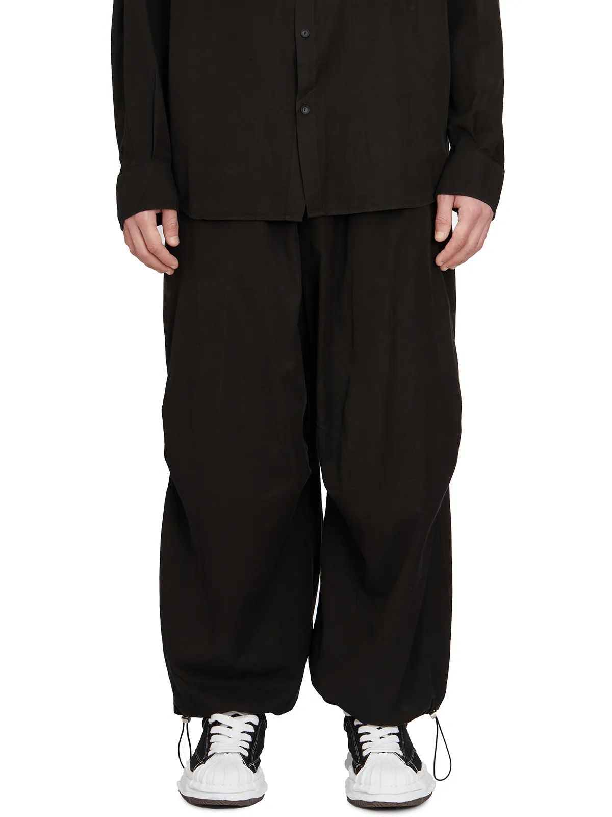 ANDREA YA'AQOV  PANTALONI WIDE IN CUPRO E COTONE 