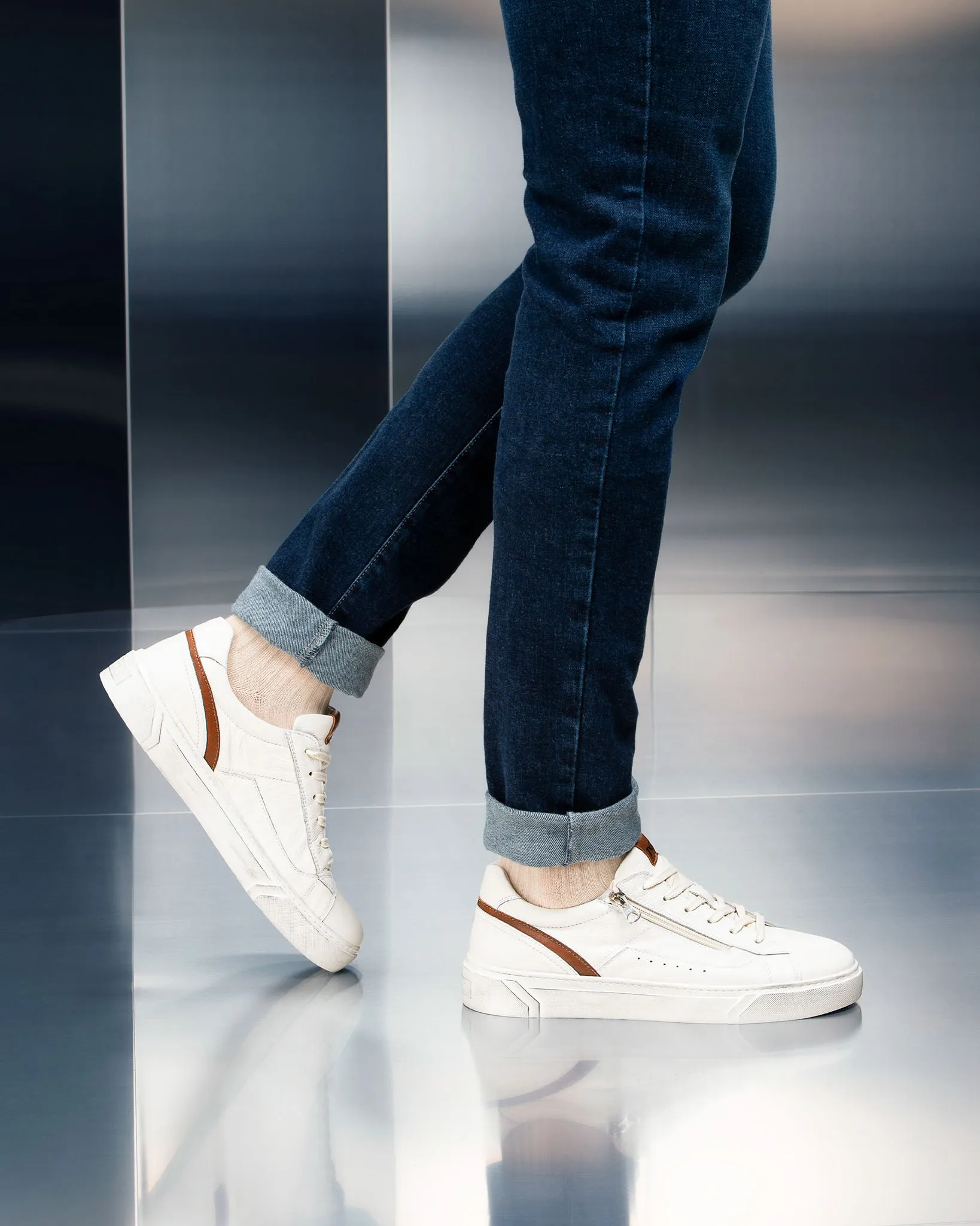 Art. I400430U/707 Sneakers uomo in pelle