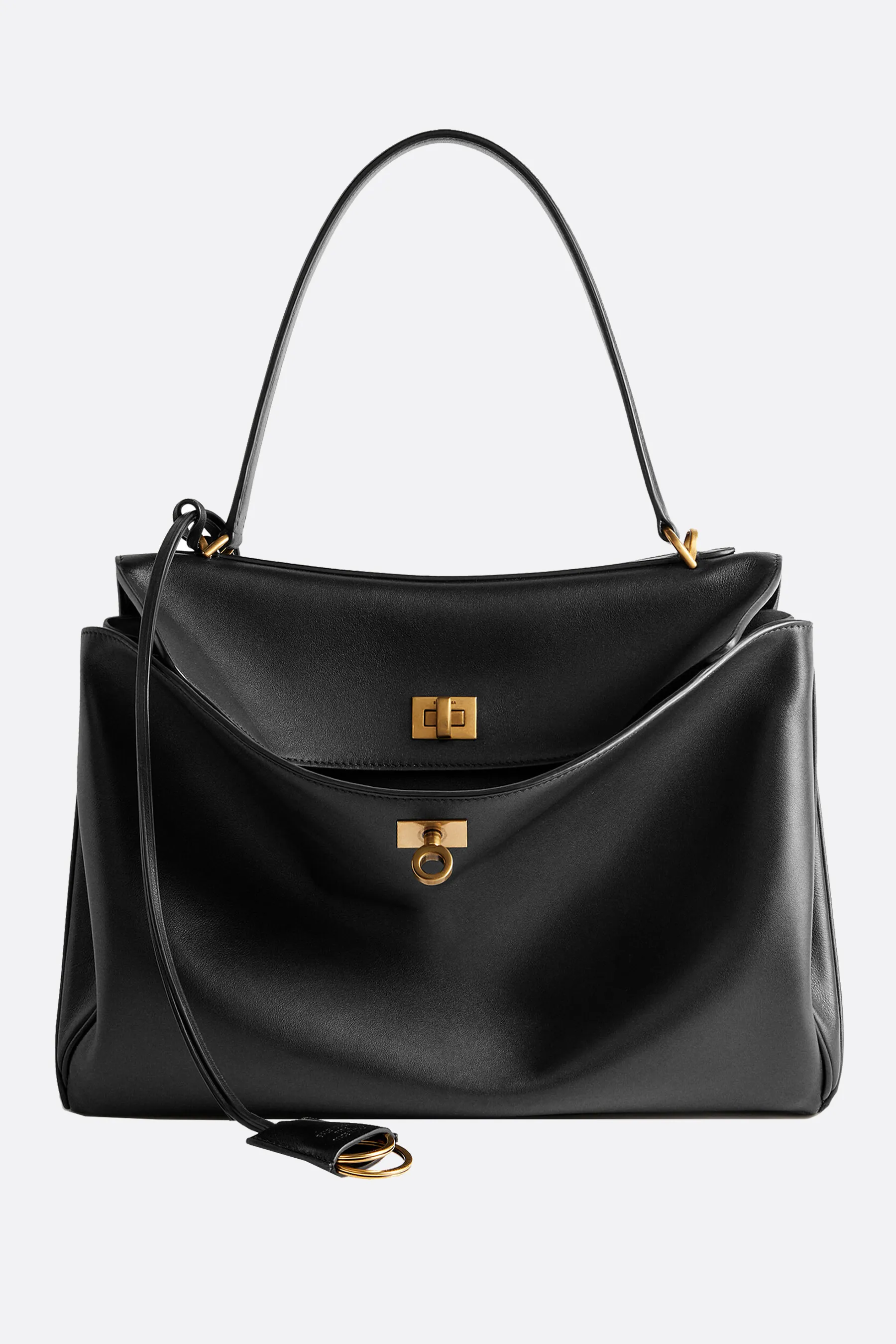  BALENCIAGA borsa a mano Rodeo media in pelle liscia 