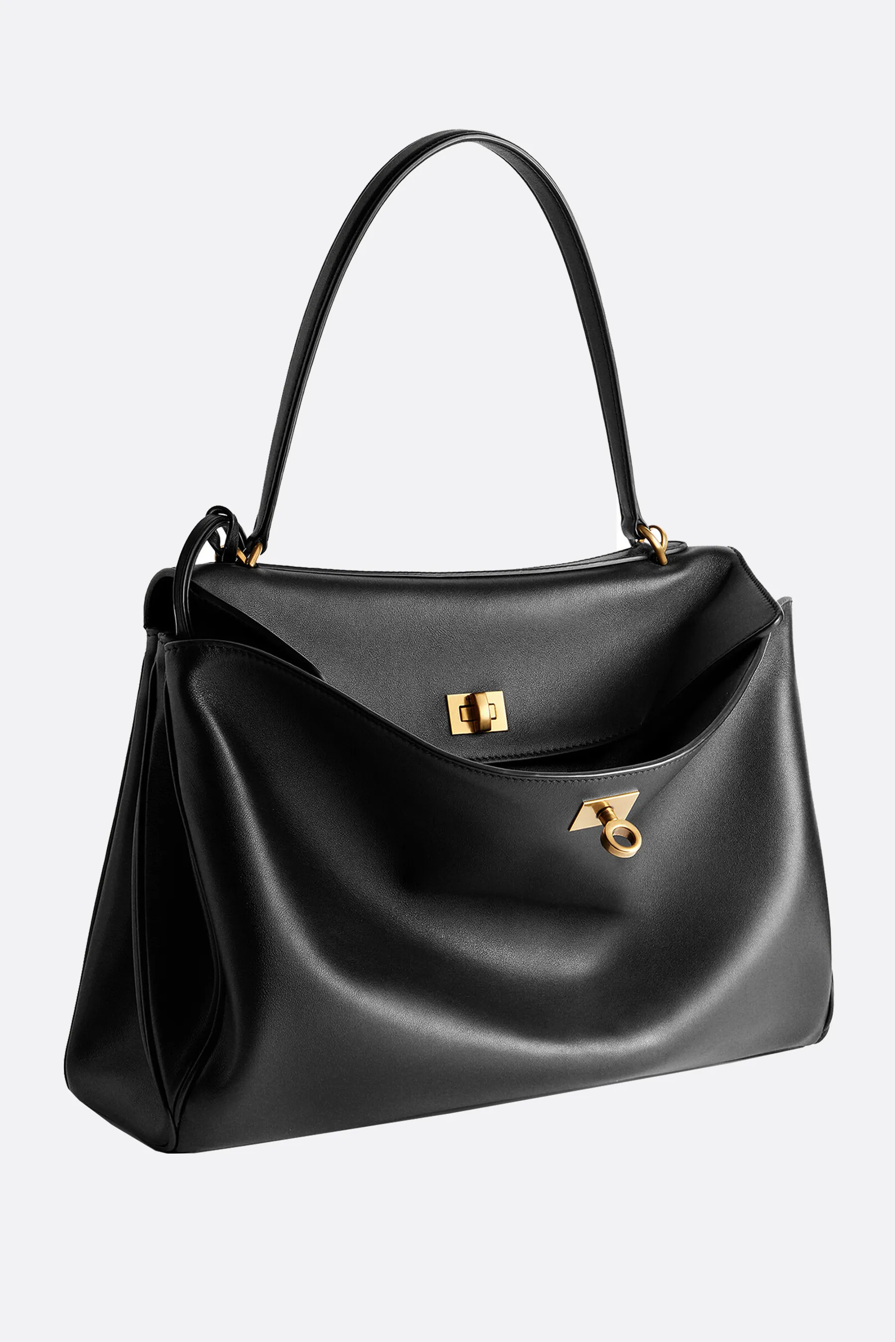  BALENCIAGA borsa a mano Rodeo media in pelle liscia 