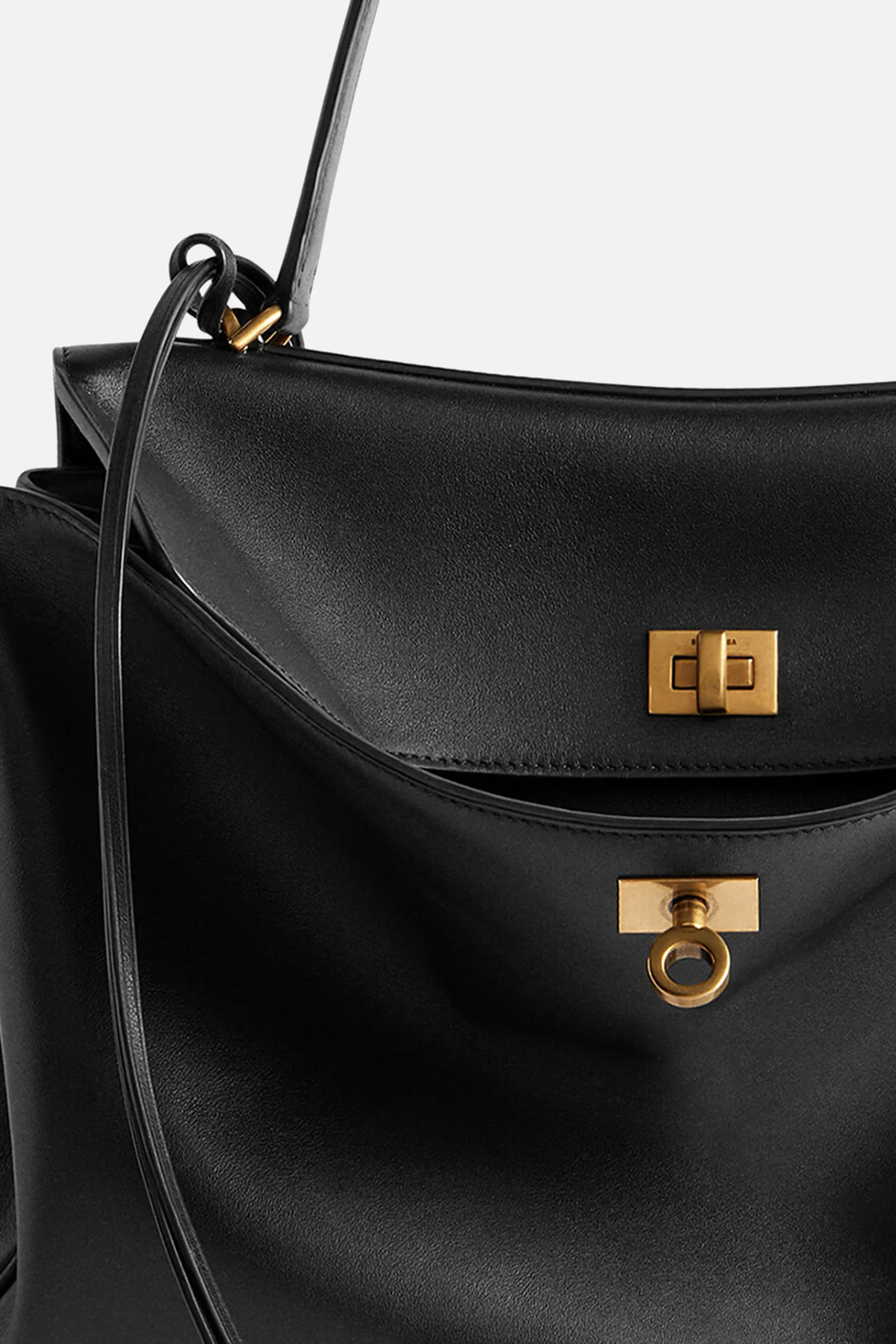  BALENCIAGA borsa a mano Rodeo media in pelle liscia 