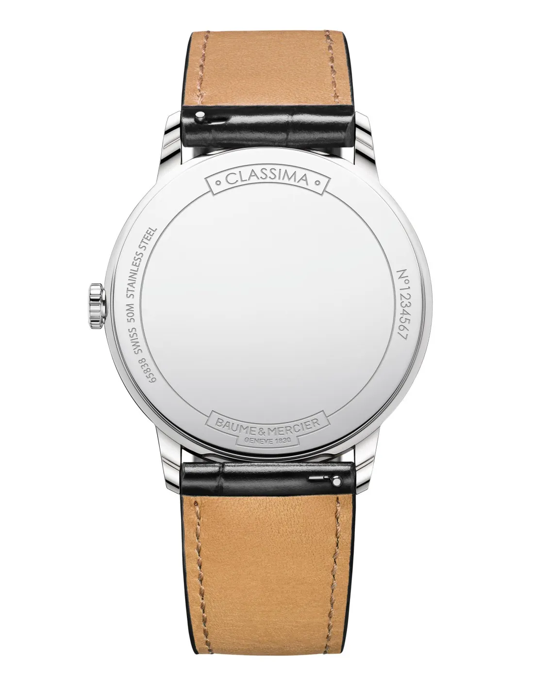 BAUME & MERCIER CLASSIMA acciaio e pelle - M0A10414