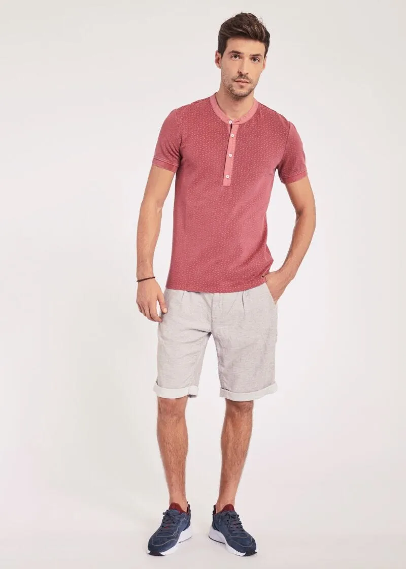 Bermuda in cotone e lino