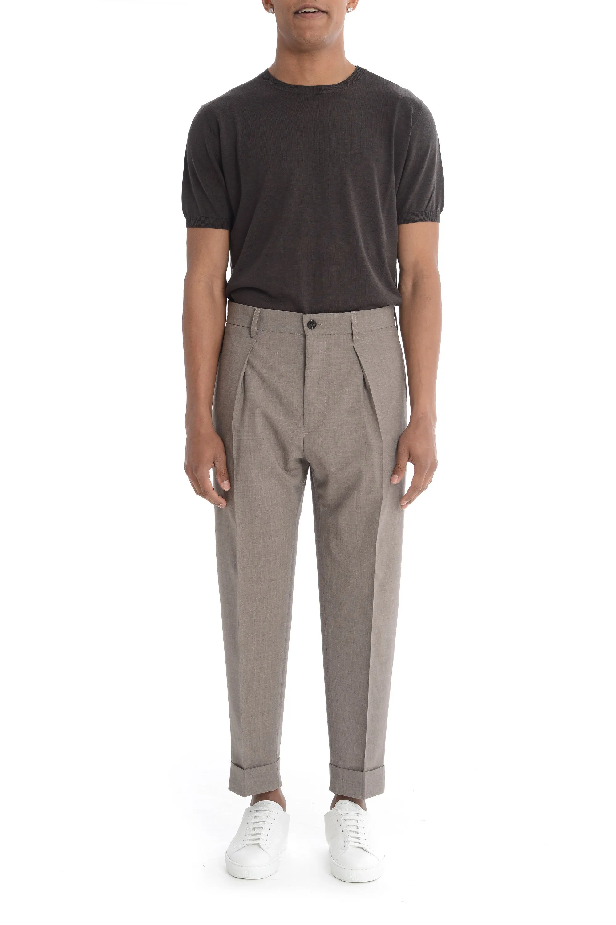 Berwich Pantalone Greige Uomo Chiaia