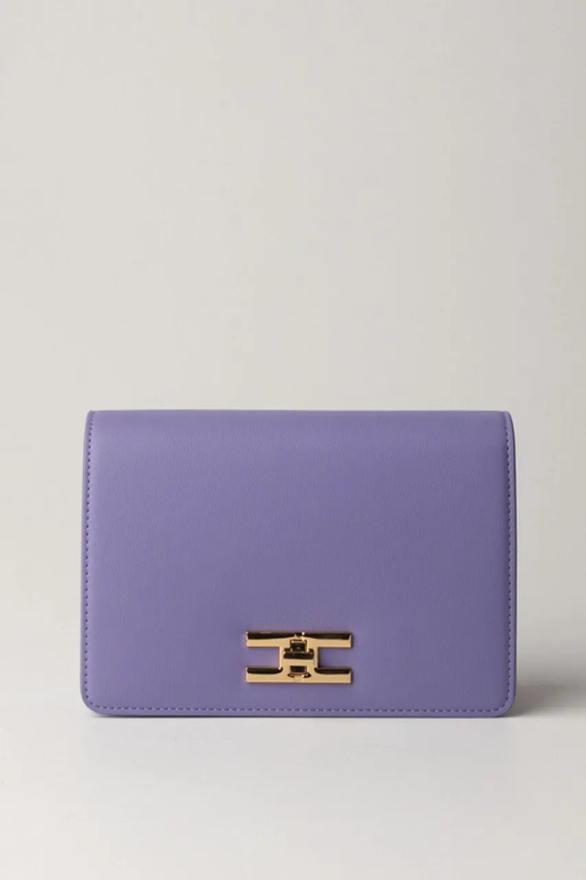 Borsa a tracolla con logo girello dorato IRIS