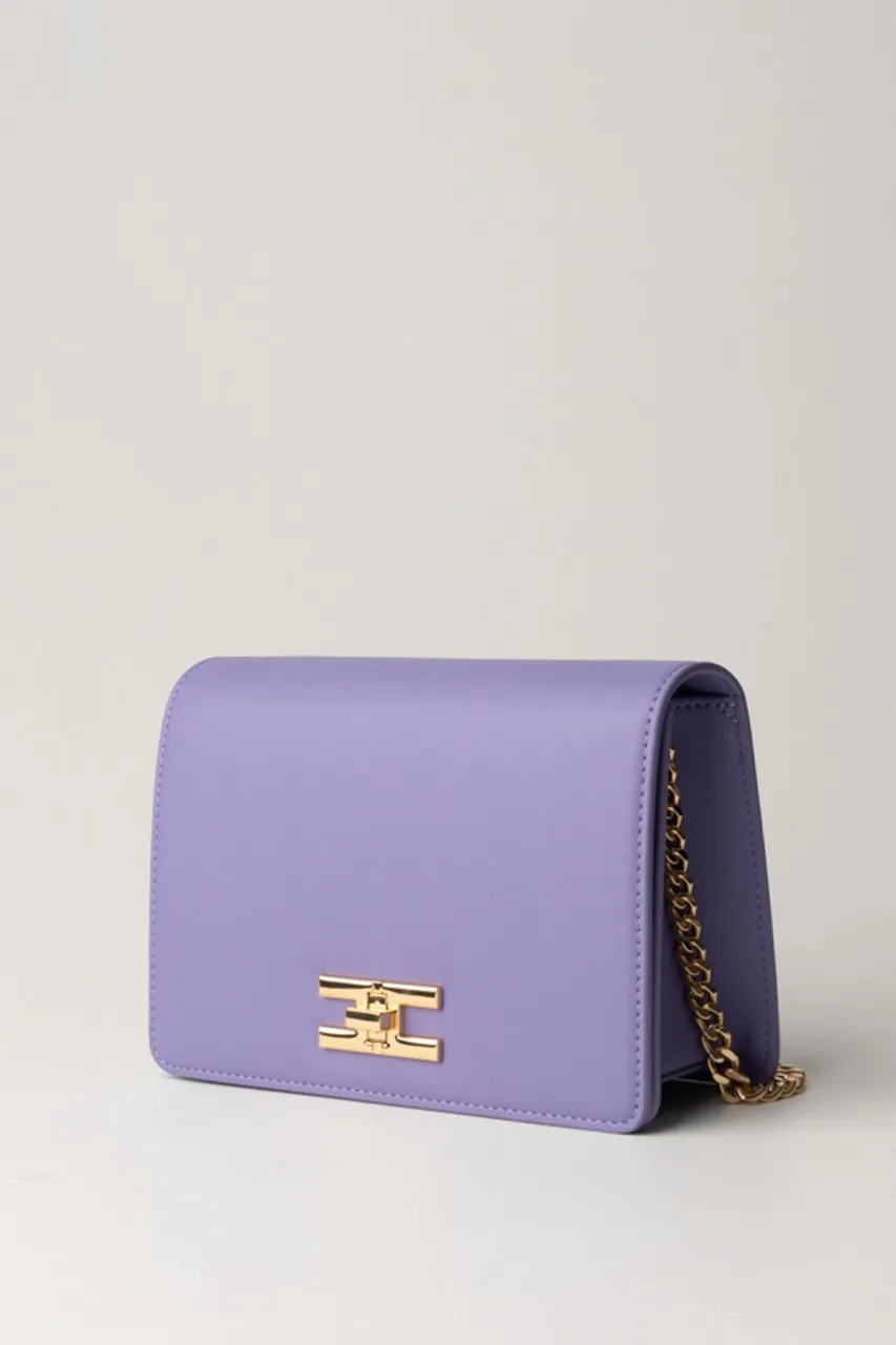 Borsa a tracolla con logo girello dorato IRIS