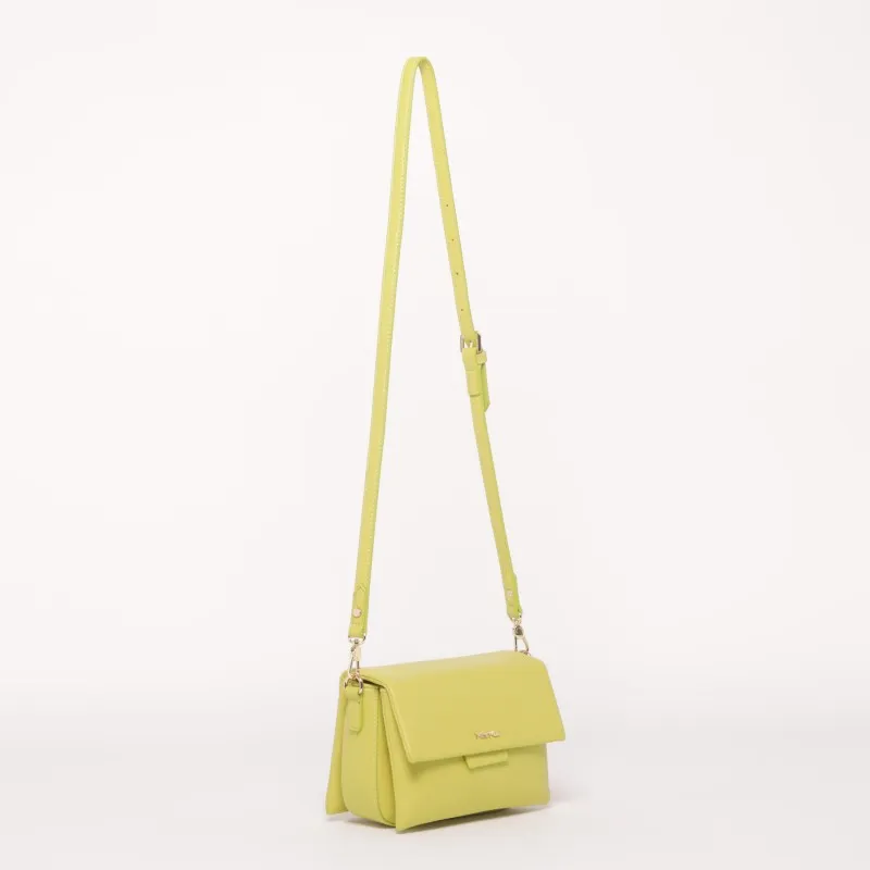 BORSA A TRACOLLA CON TAGLIO SQUADRATO VERDE PISTACCHIO
