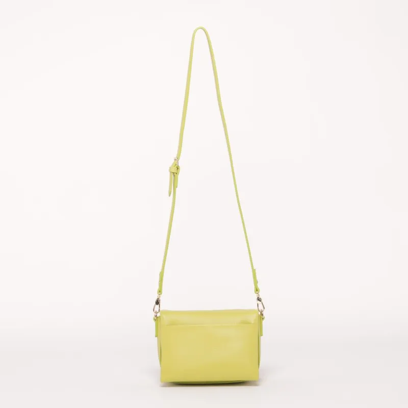BORSA A TRACOLLA CON TAGLIO SQUADRATO VERDE PISTACCHIO