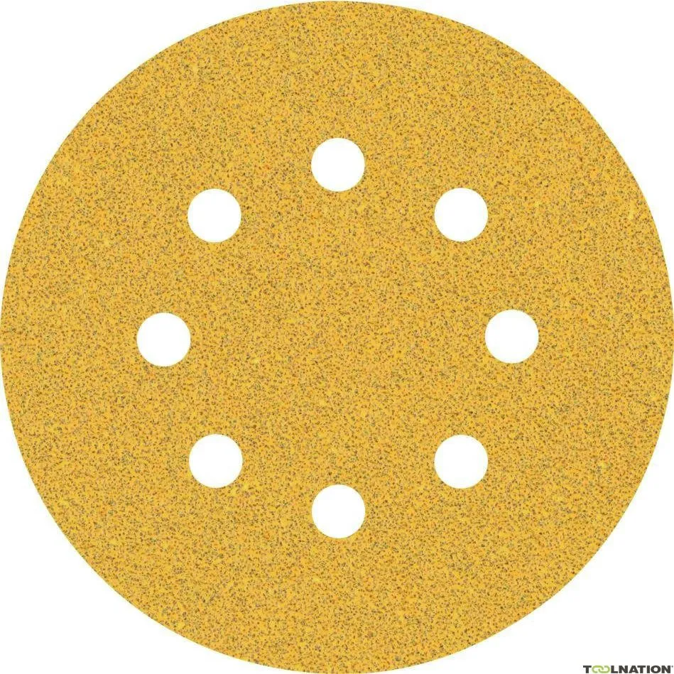 Bosch Professional Accessori 2608900909 Expert C470 Carta abrasiva a 8 fori per levigatrice eccentrica 125 mm, K60 50 pezzi