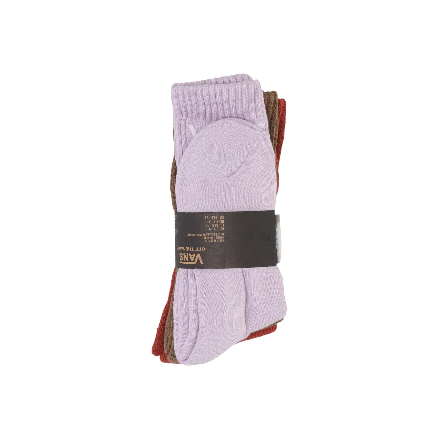 Calza Media Uomo Classic Crew Socks Burnt Henna/brown/lilla