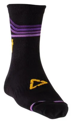 Calze Leatt MTB viola/nero