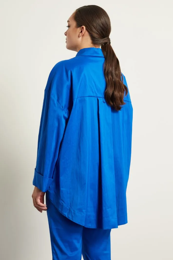 Camicia in raso di cotone