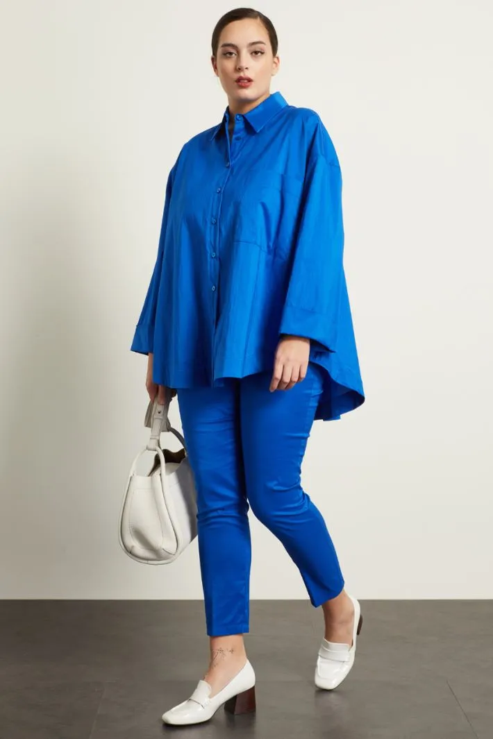 Camicia in raso di cotone