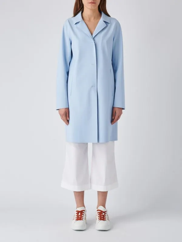 Cappotto donna Herno in jersey stretch Celeste