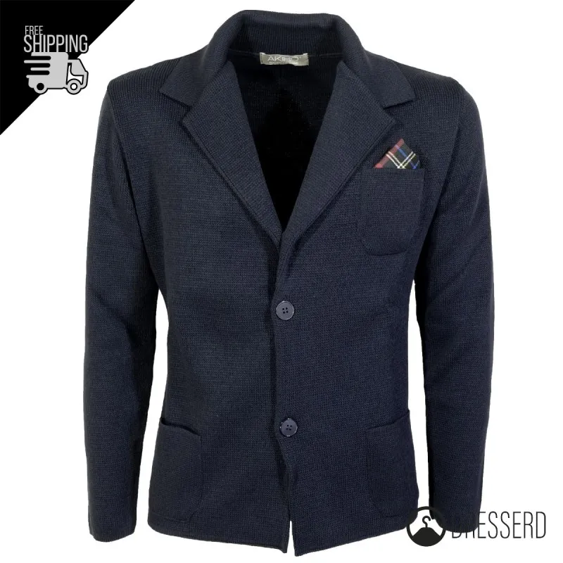 Cardigan Uomo Maglione Uomo manica Lunga Tinta Unita Giacca Maglia Dresserd