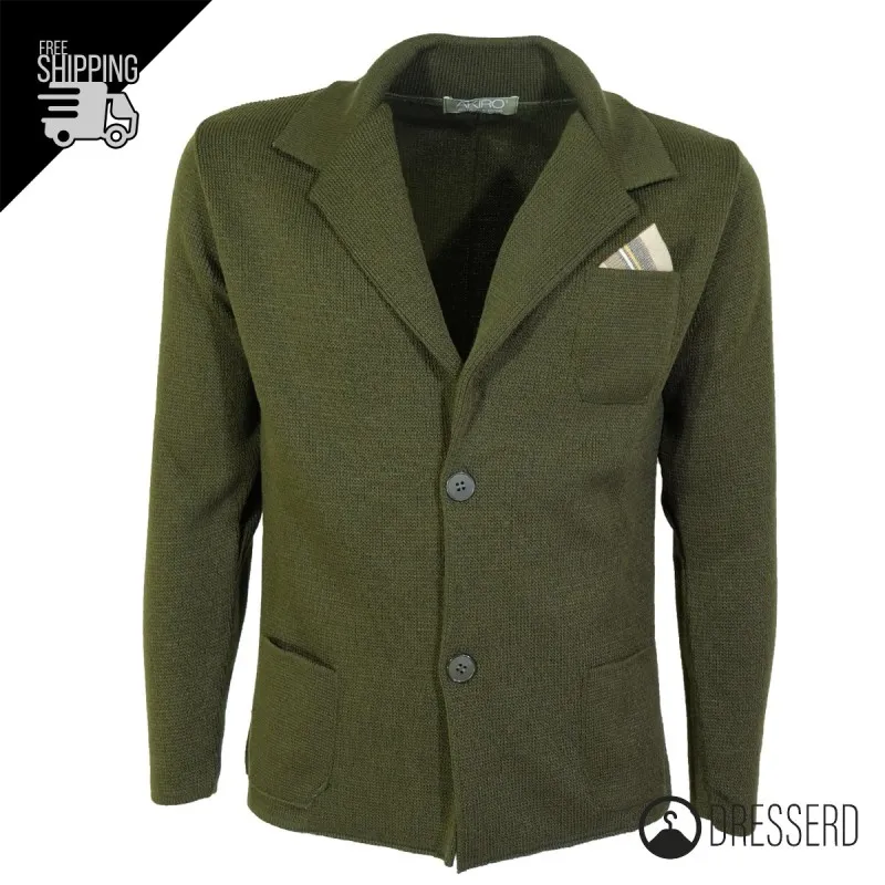Cardigan Uomo Maglione Uomo manica Lunga Tinta Unita Giacca Maglia Dresserd