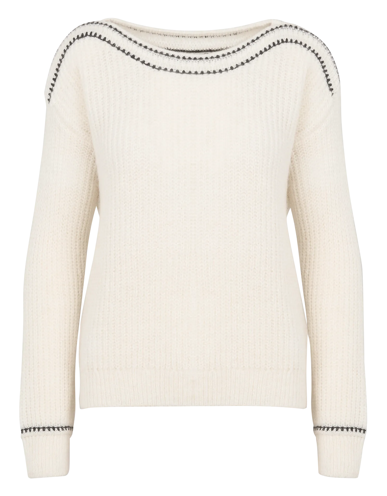  CAROLL   MROMANE - Maglione ampio con collo a barchetta | Bianco