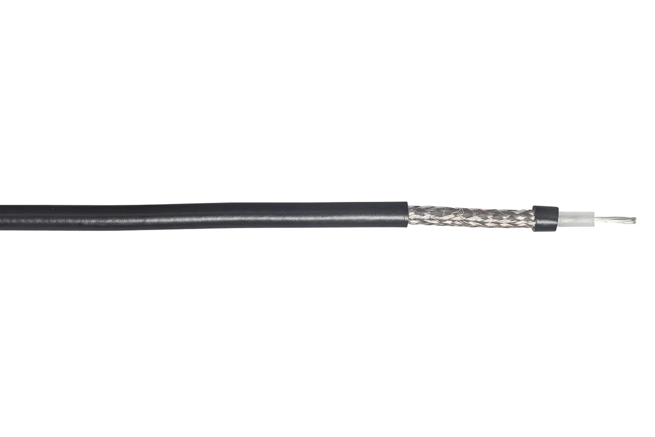Cavo coassiale RS PRO Stranded, L. 100m, 50 Ω, col. Nero