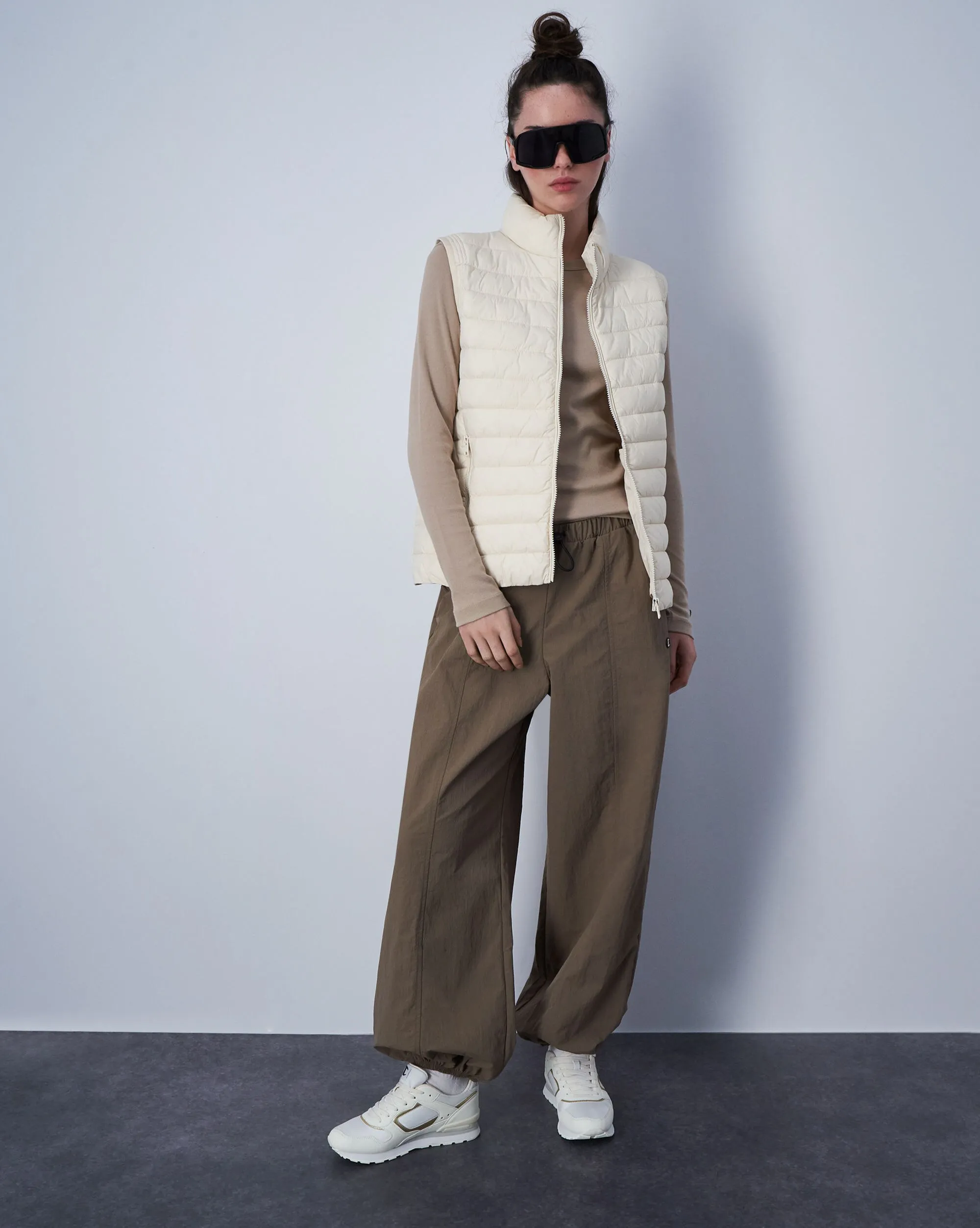 Champion Gilet Imbottito Leggero Grigio Donna