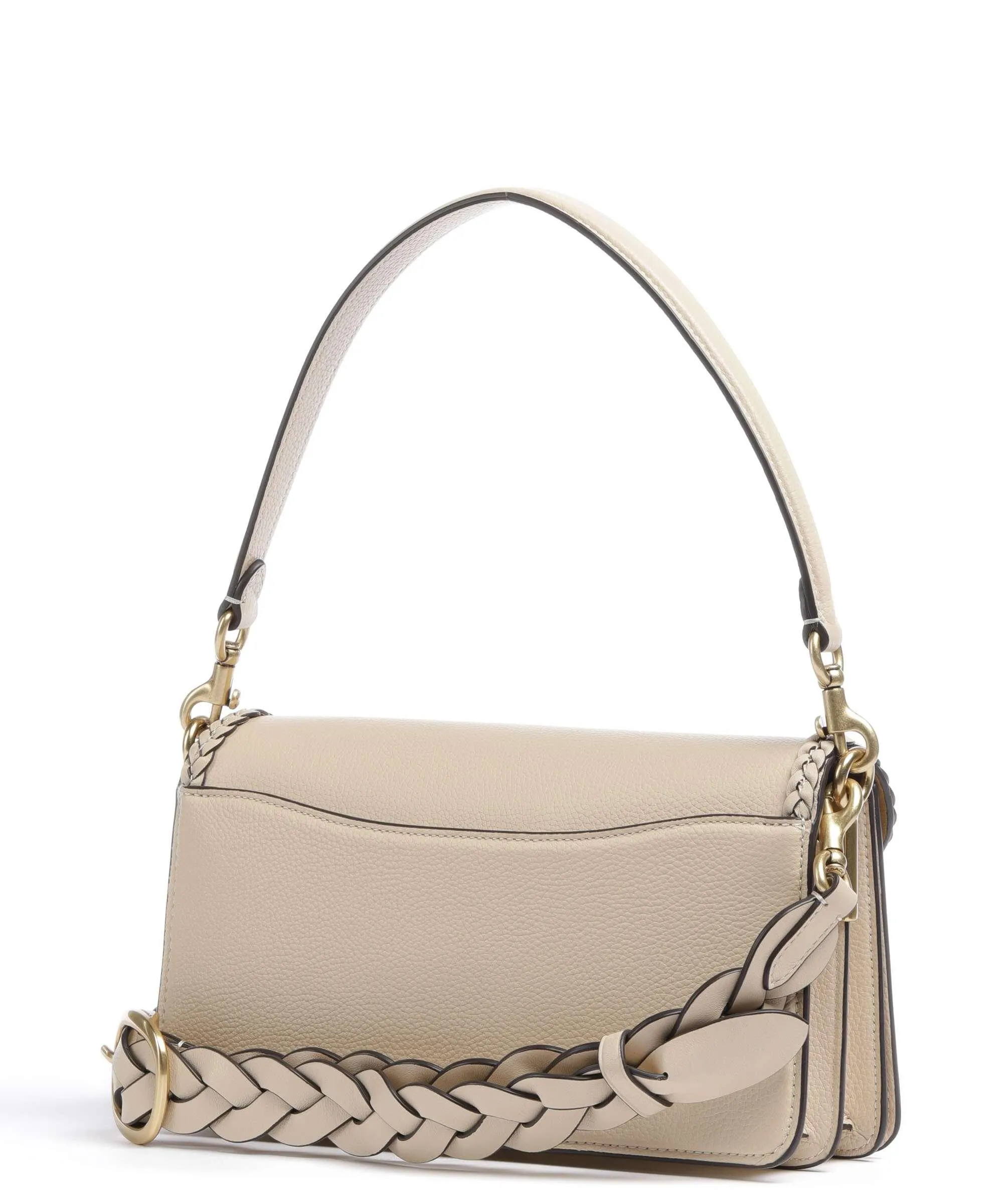  Coach Tabby 26 Borsa a spalla pelle granulata avorio  