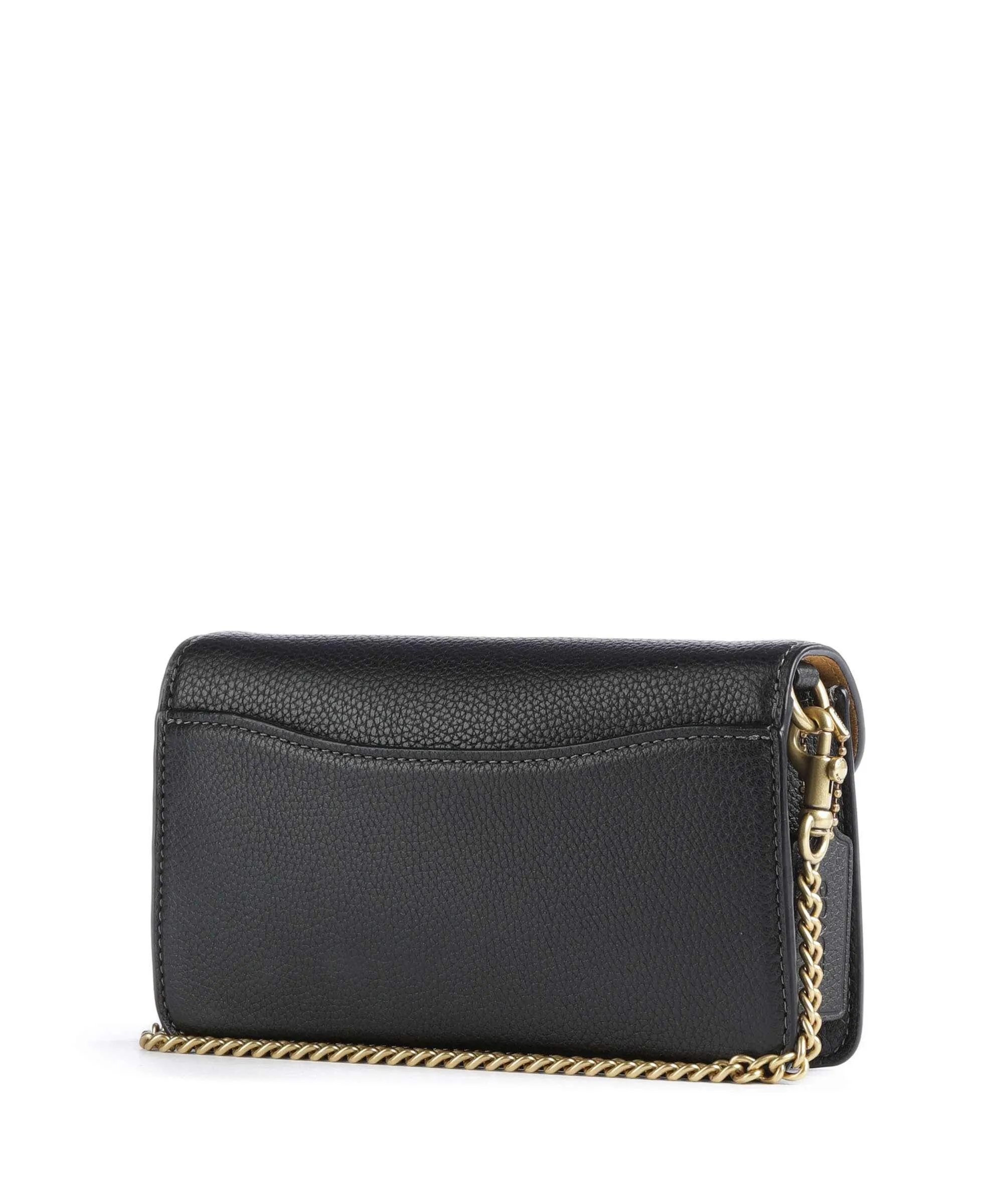  Coach Tabby Chain Borsa a tracolla pelle di vacchetta grana nero  