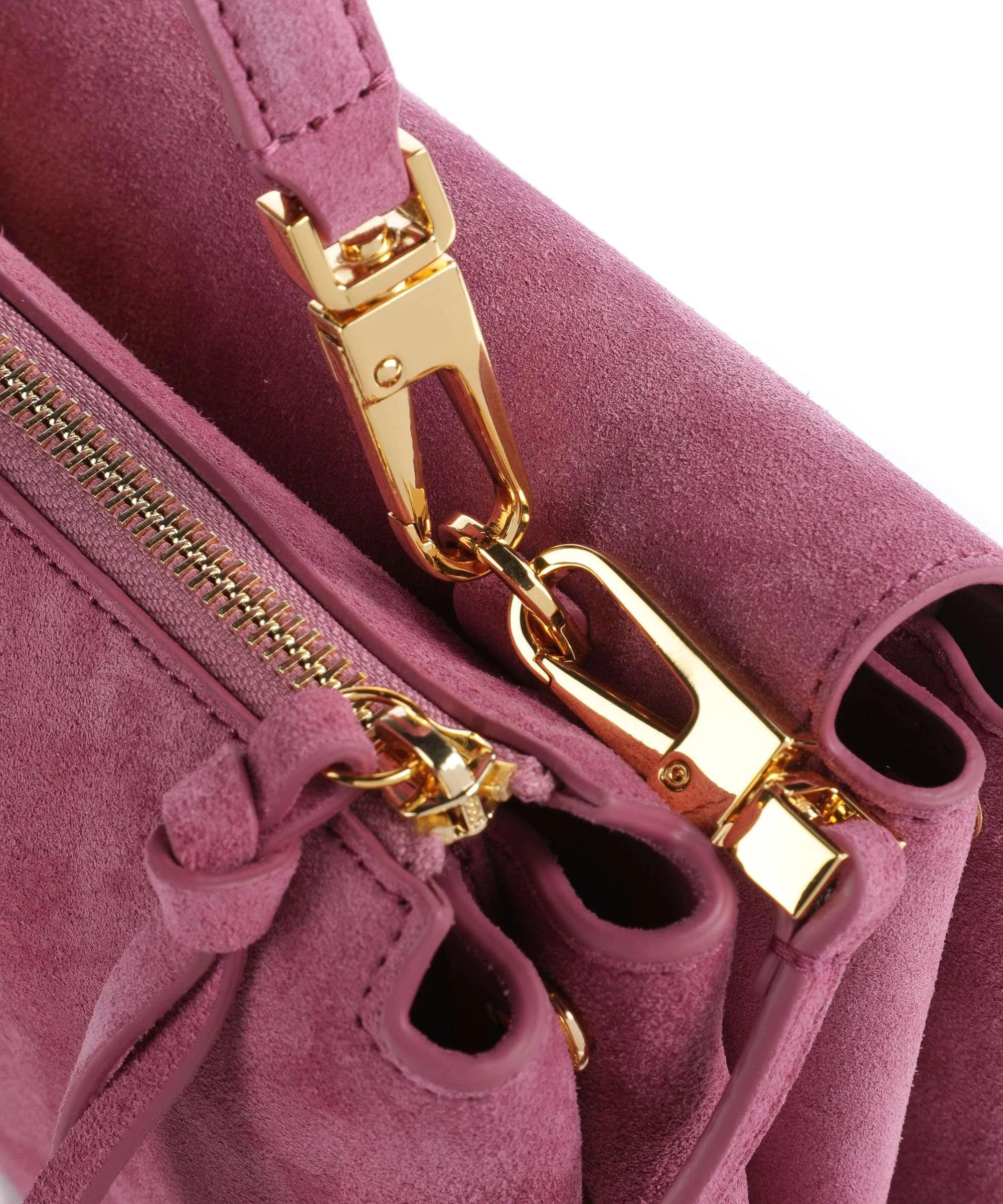  Coccinelle Arlettis Suede Borsa a tracolla pelle bovina ruvida pink  