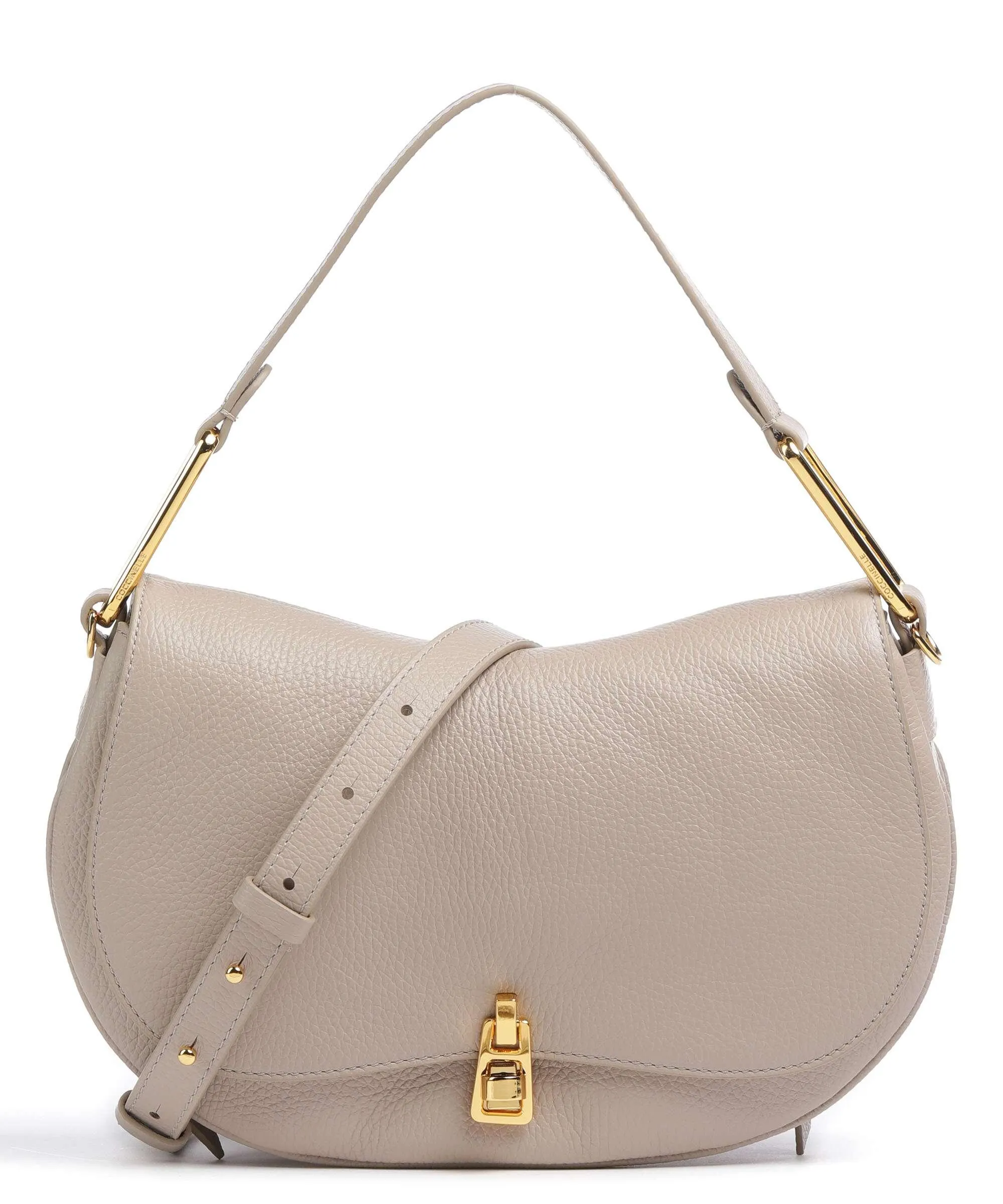  Coccinelle Magie Soft Borsa a spalla pelle di vacchetta grana beige  