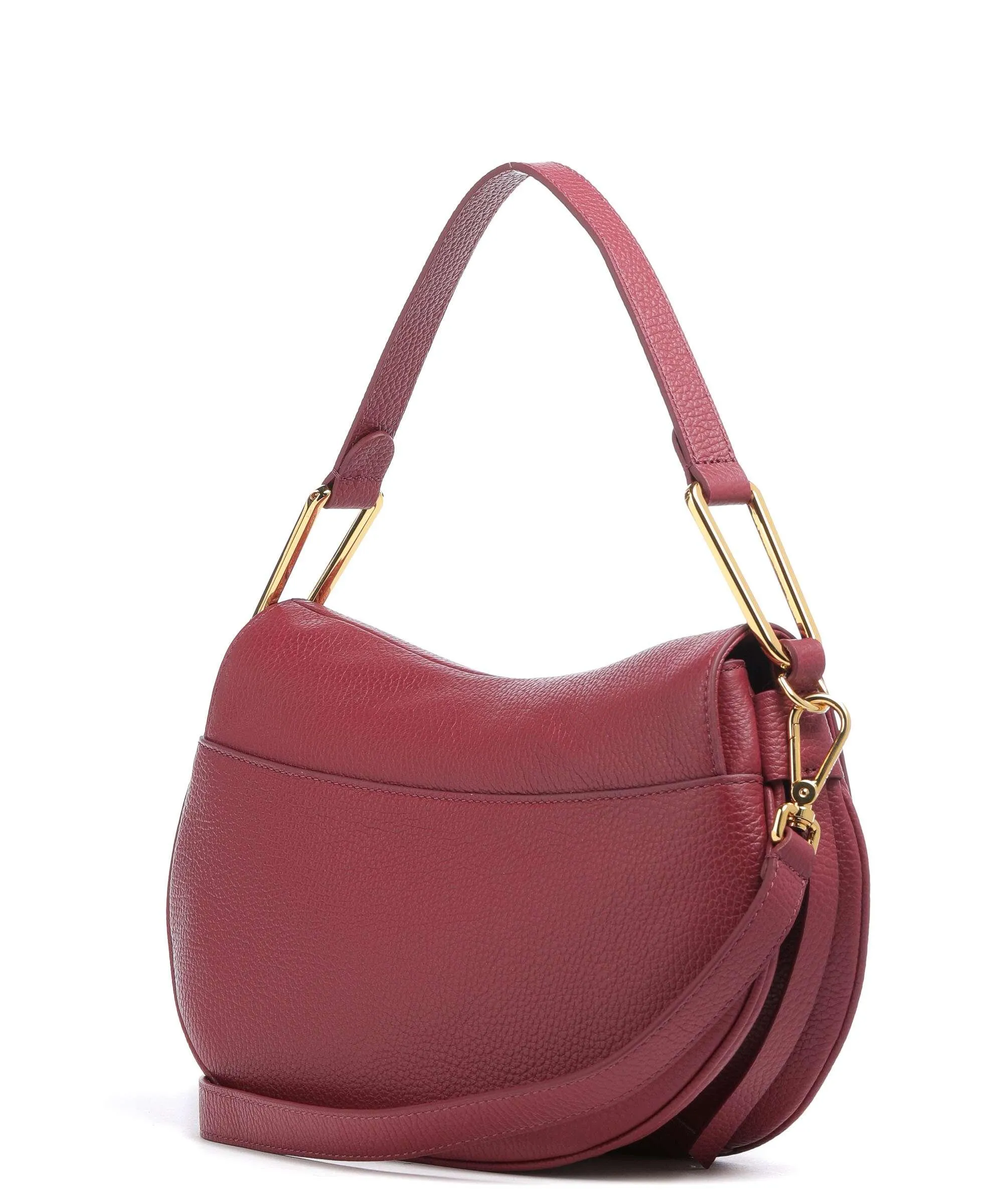  Coccinelle Magie Soft Borsa a spalla pelle di vacchetta grana rosso scuro  