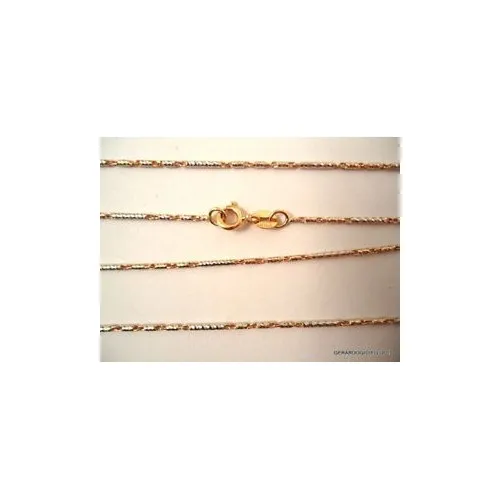 COLLANA LAVORAZIONE TUBOLARE IN ORO BIANCO E ROSA 18KT