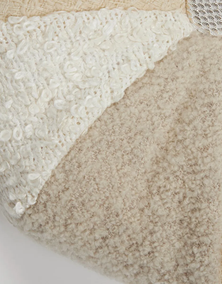     Cuscino patchwork tessuto | Cuscino Tondo   