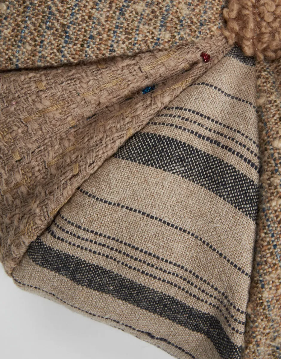    Cuscino patchwork tessuto | Cuscino Tondo   
