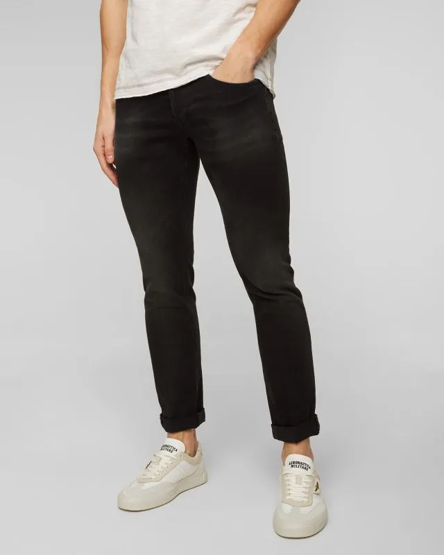 Czarne spodnie jeansowe męskie Dondup UP232DS0337UHB2-999