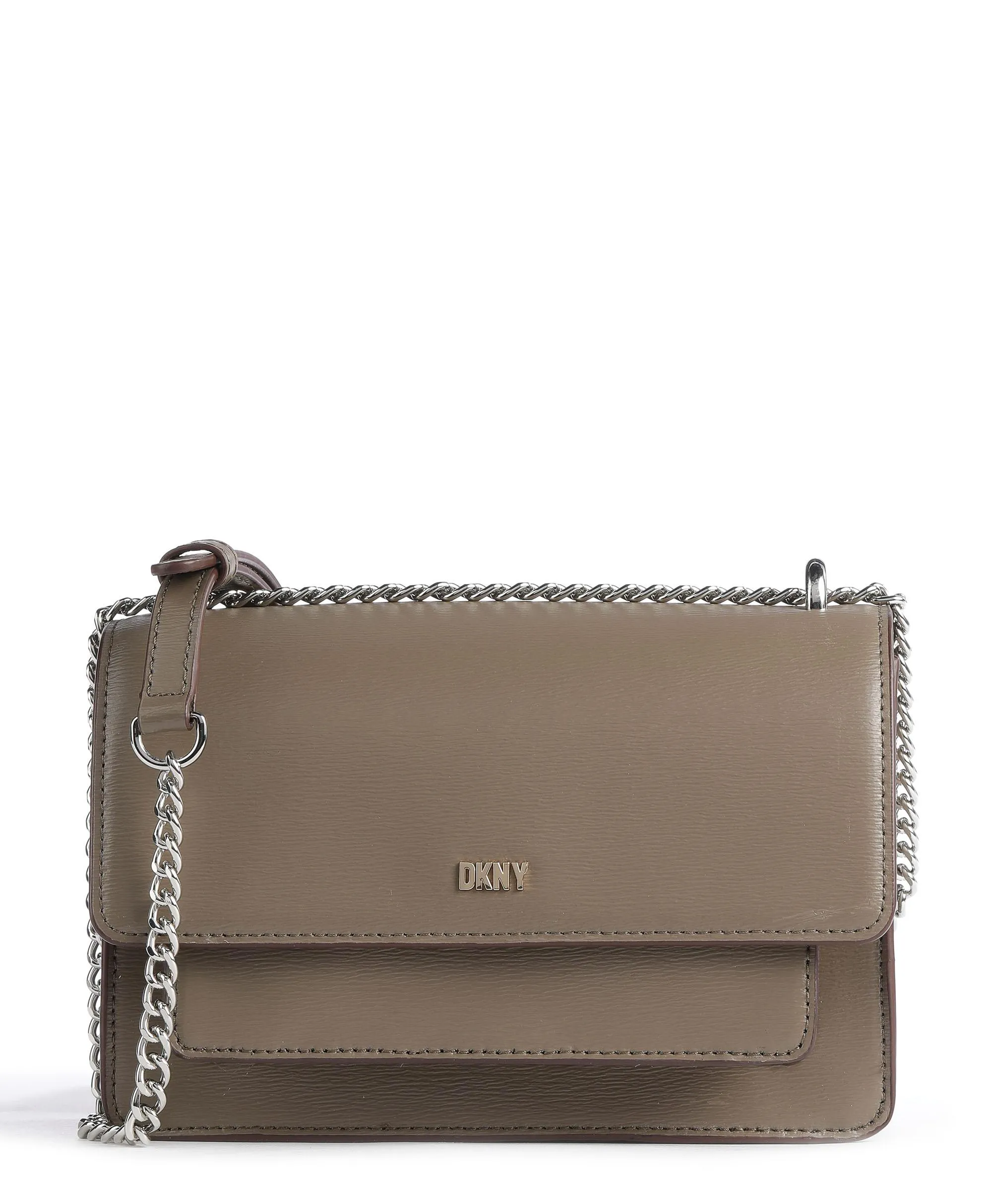  DKNY Bryant Borsa a spalla pelle di vacchetta finemente grana taupe  