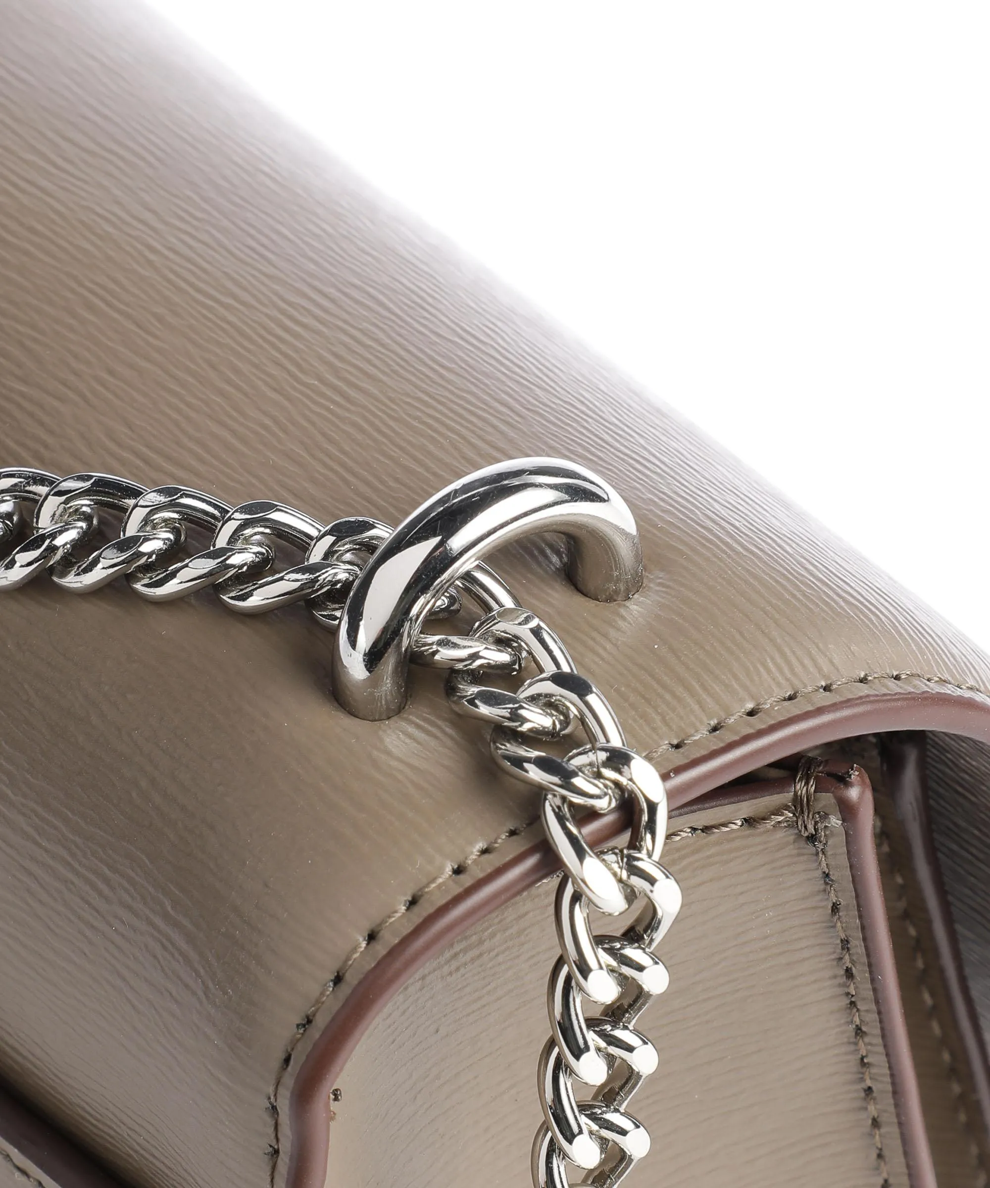  DKNY Bryant Borsa a spalla pelle di vacchetta finemente grana taupe  