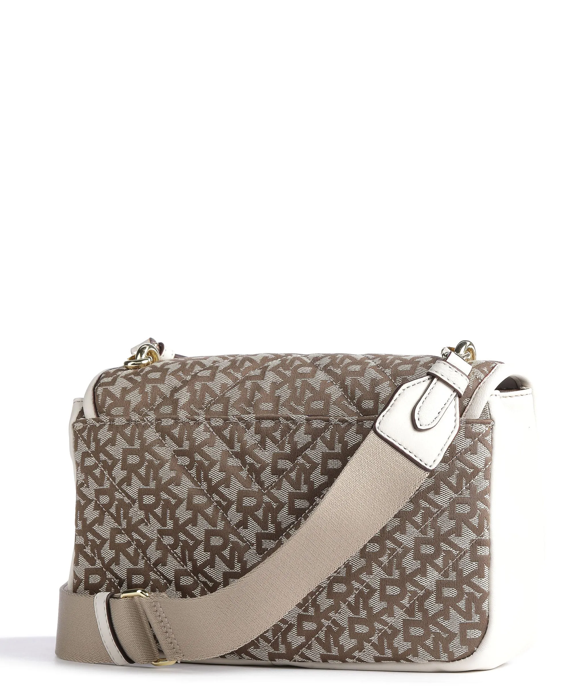  DKNY Delphine Borsa a tracolla poliestere, cuoio di agnello beige/marrone  