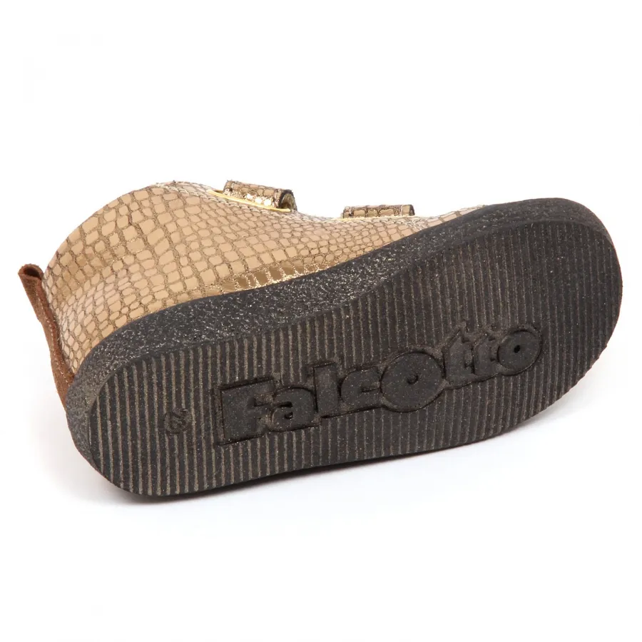 E3176 sneaker bimba bronzo FALCOTTO scarpe glitter primi passi shoe baby girl