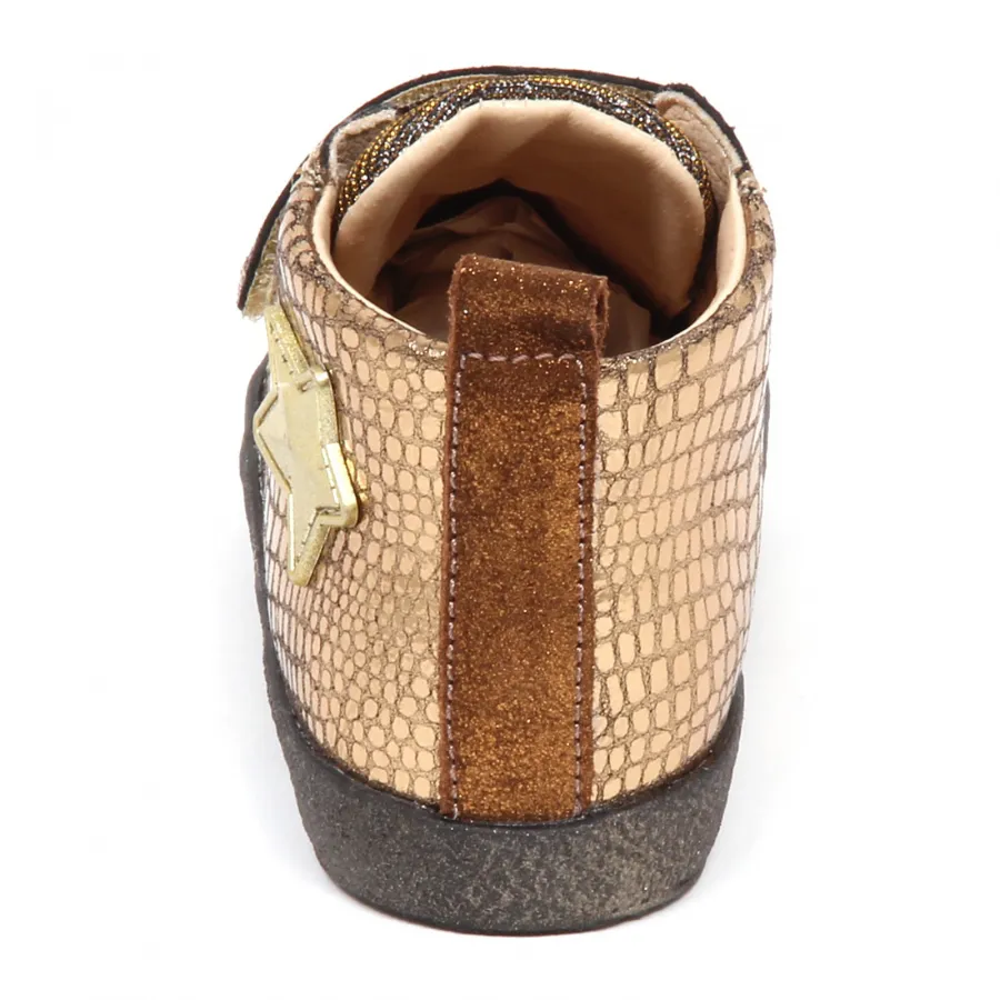 E3176 sneaker bimba bronzo FALCOTTO scarpe glitter primi passi shoe baby girl